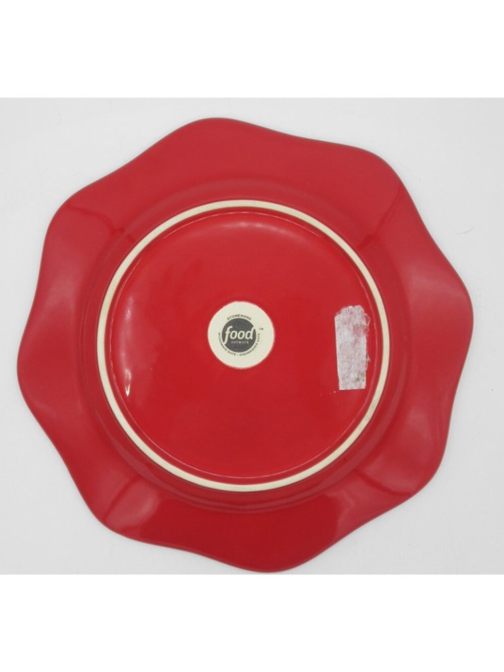 Food Network Fontinella Red Dinner Plate Set of 5 Pattern Code: FOWFONTR - Picture 10 of 10